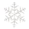 13.5&#x22; Lighted Snowflake Christmas Window Silhouette Decoration